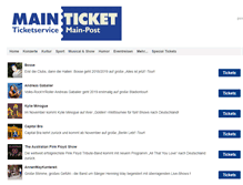 Tablet Screenshot of mainticket.de